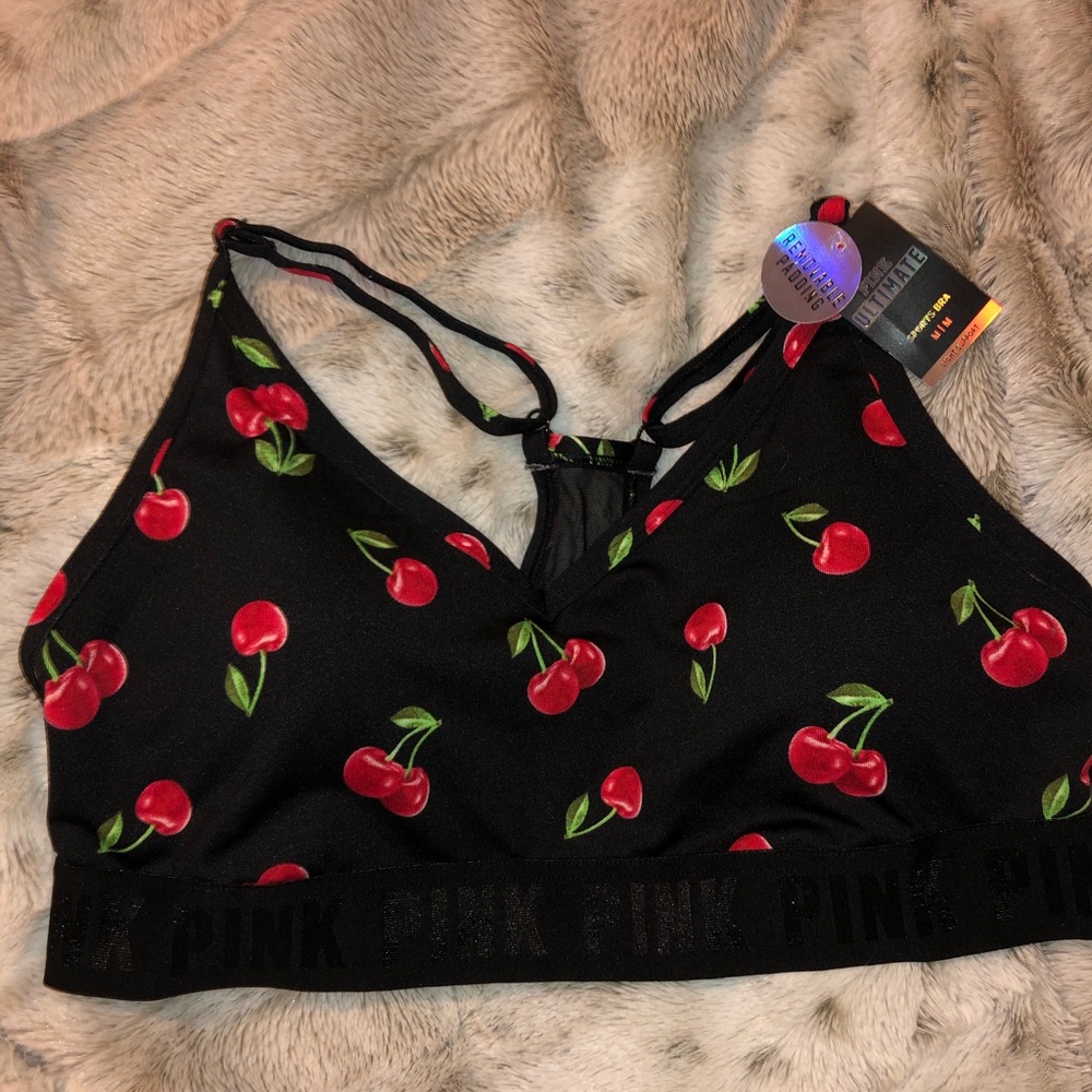 NWT pink sports bra